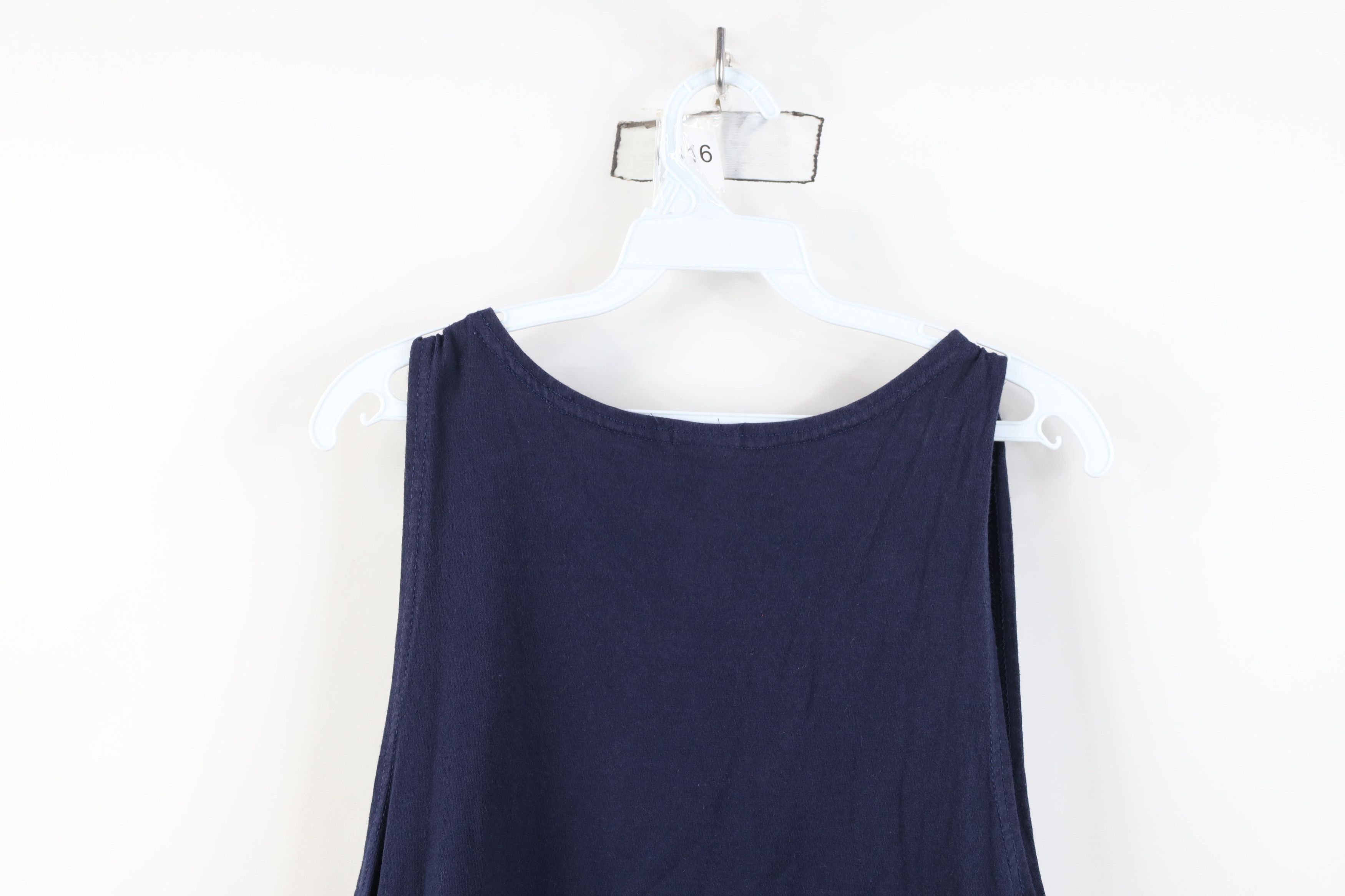 Vintage Vintage 90s Streetwear Tank Top T-Shirt Navy Blue Cotton USA Size US XL / EU 56 / 4 - 9 Thumbnail