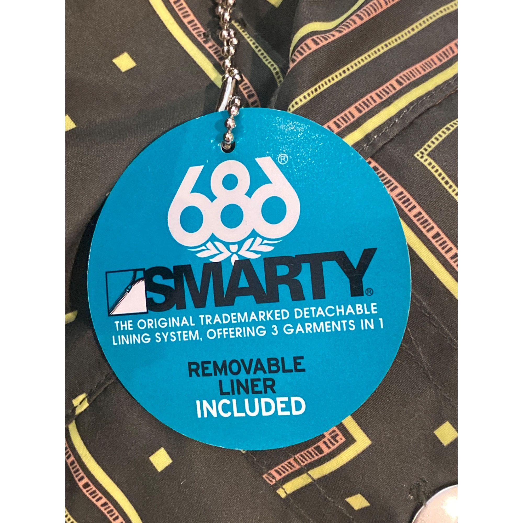 686 NWT 686 Smarty Original Cargo Ski Pants Zig Zag W's S Remove Size 28" / US 6 / IT 42 - 18 Thumbnail