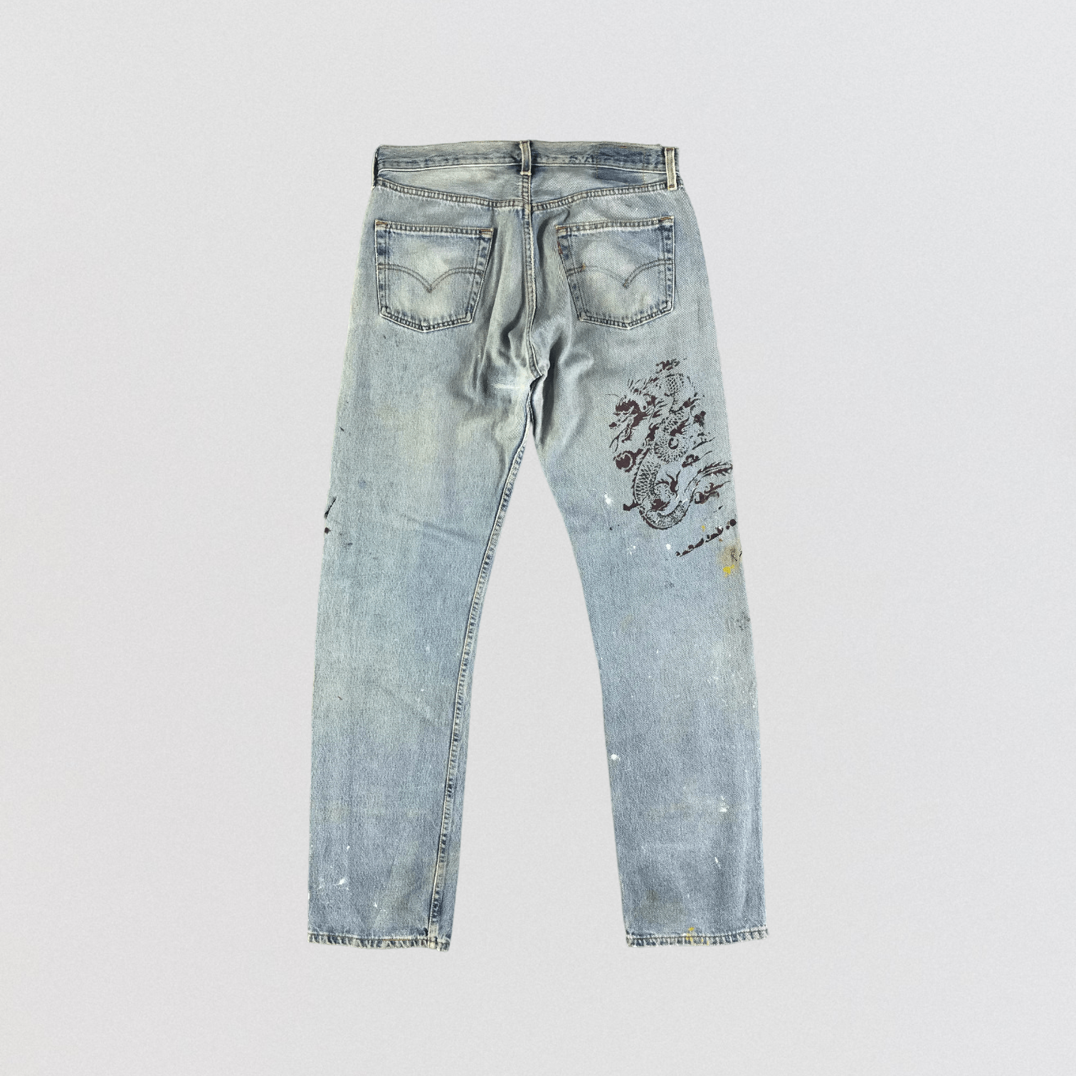 Levi's Vintage 90s Distress Levis 501 Jeans-JM3301 Size US 33 - 2 Thumbnail