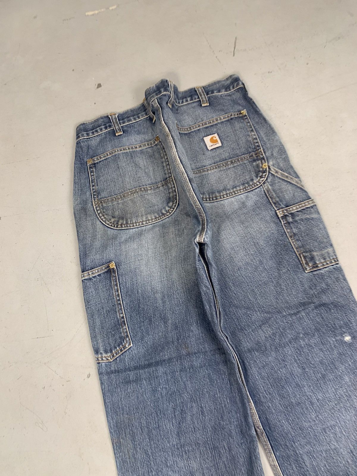 Carhartt Vintage Carhartt b73 DST double knee distressed denim Size US 38 / EU 54 - 9 Thumbnail
