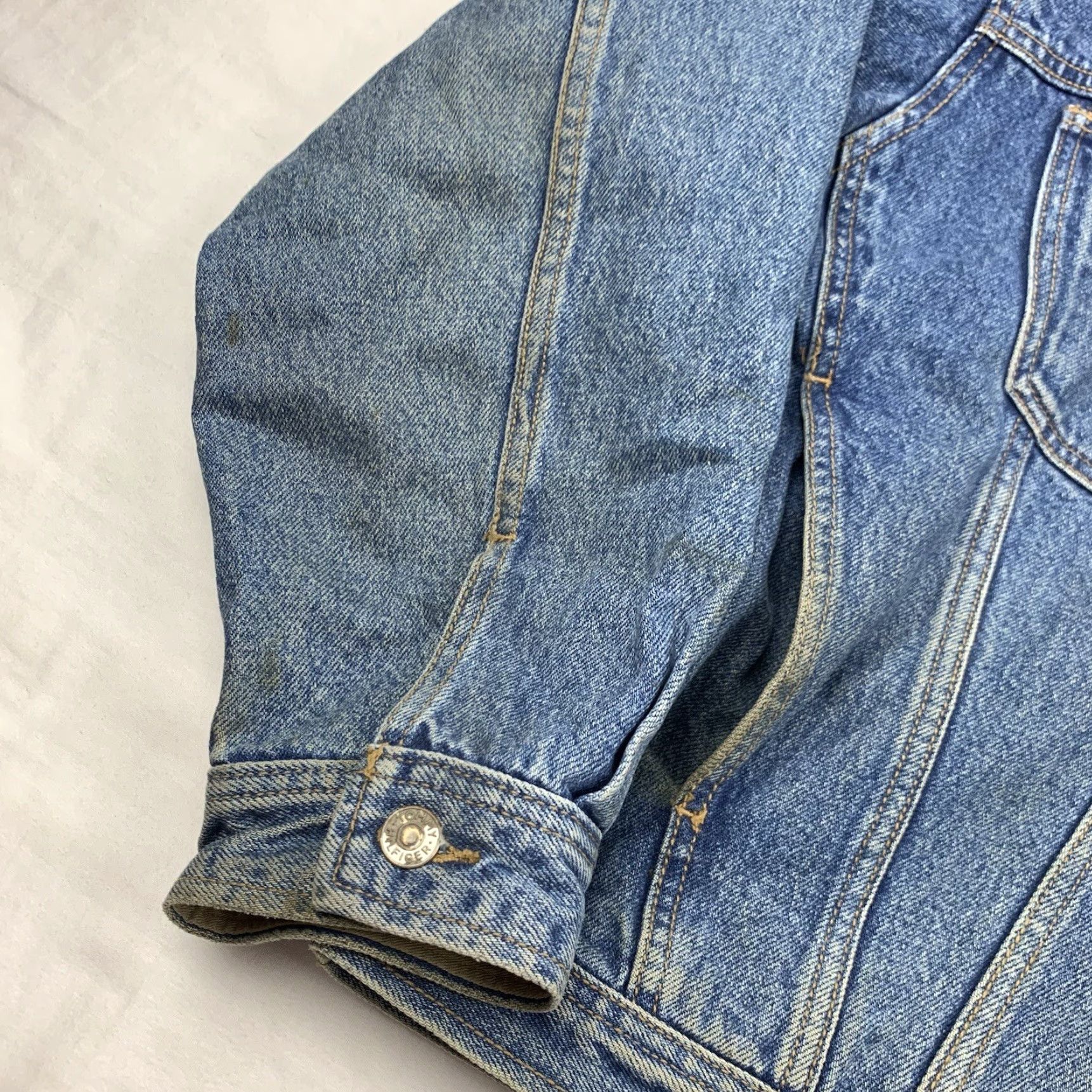 Tommy Hilfiger VINTAGE Tommy Hilfiger Denim Jacket Men XL Blue 90s Grunge Casual Jeans Outerwear Size US XL / EU 56 / 4 - 4 Thumbnail