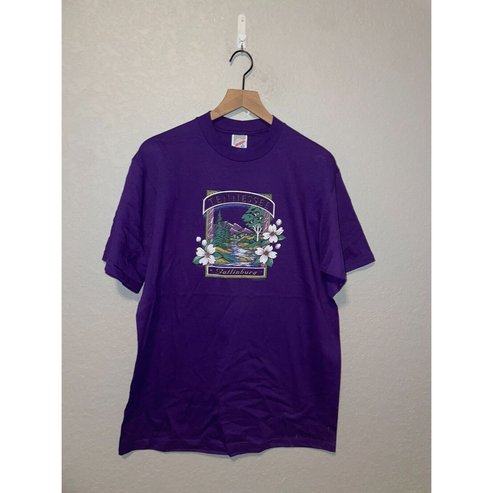 Jerzees Vintage Gatlinburg Tennessee Shirt Mountain Tee VTG 90s L Size US L / EU 52-54 / 3 - 1 Thumbnail