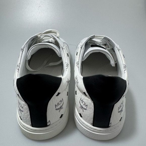 MCM MCM Terrain Low Top Sneakers White Black Men’s Size EU 45/US Size US 12 / EU 45 - 4 Thumbnail