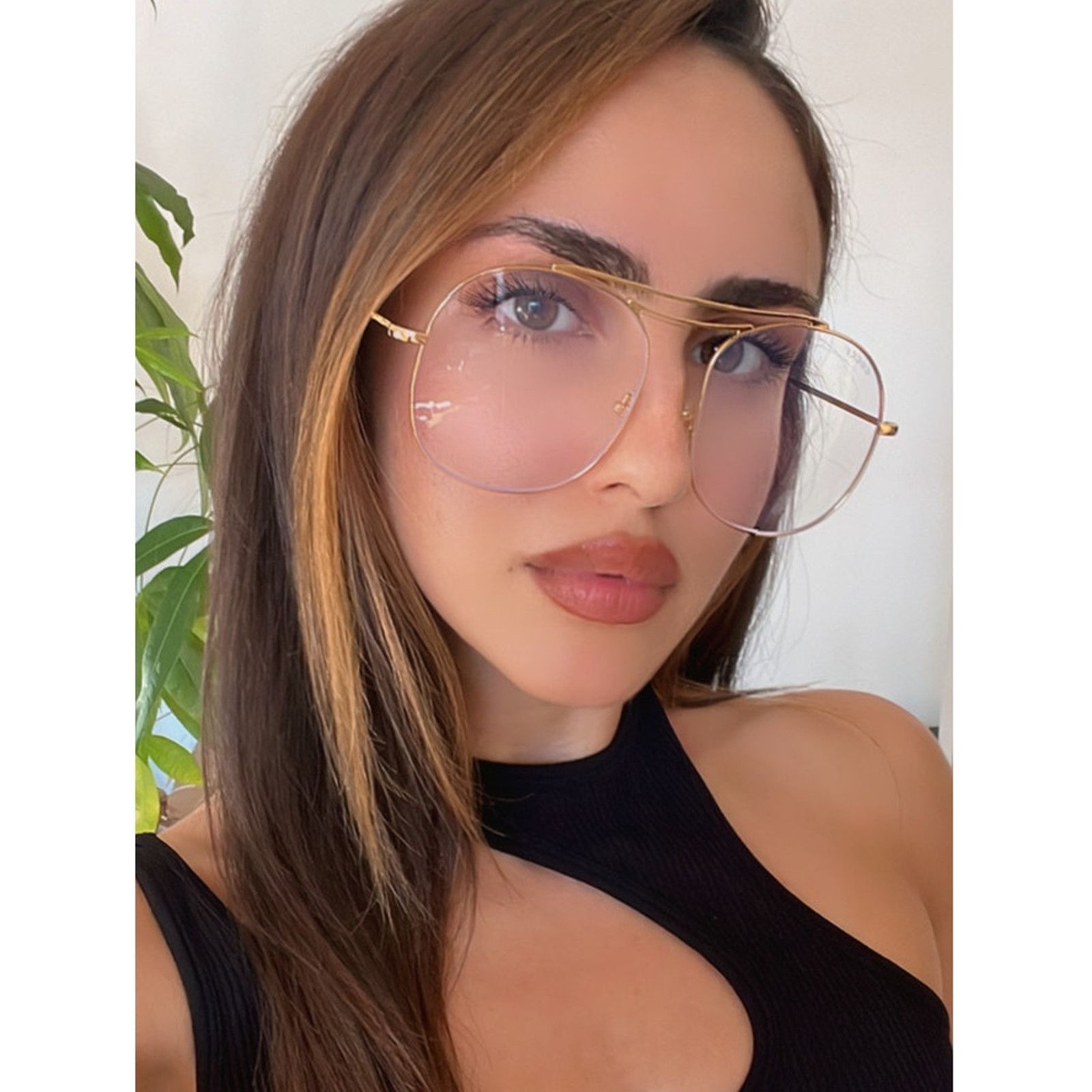 NEW Gucci GG1479S Gold BLUELIGHT Metal Sunglasses