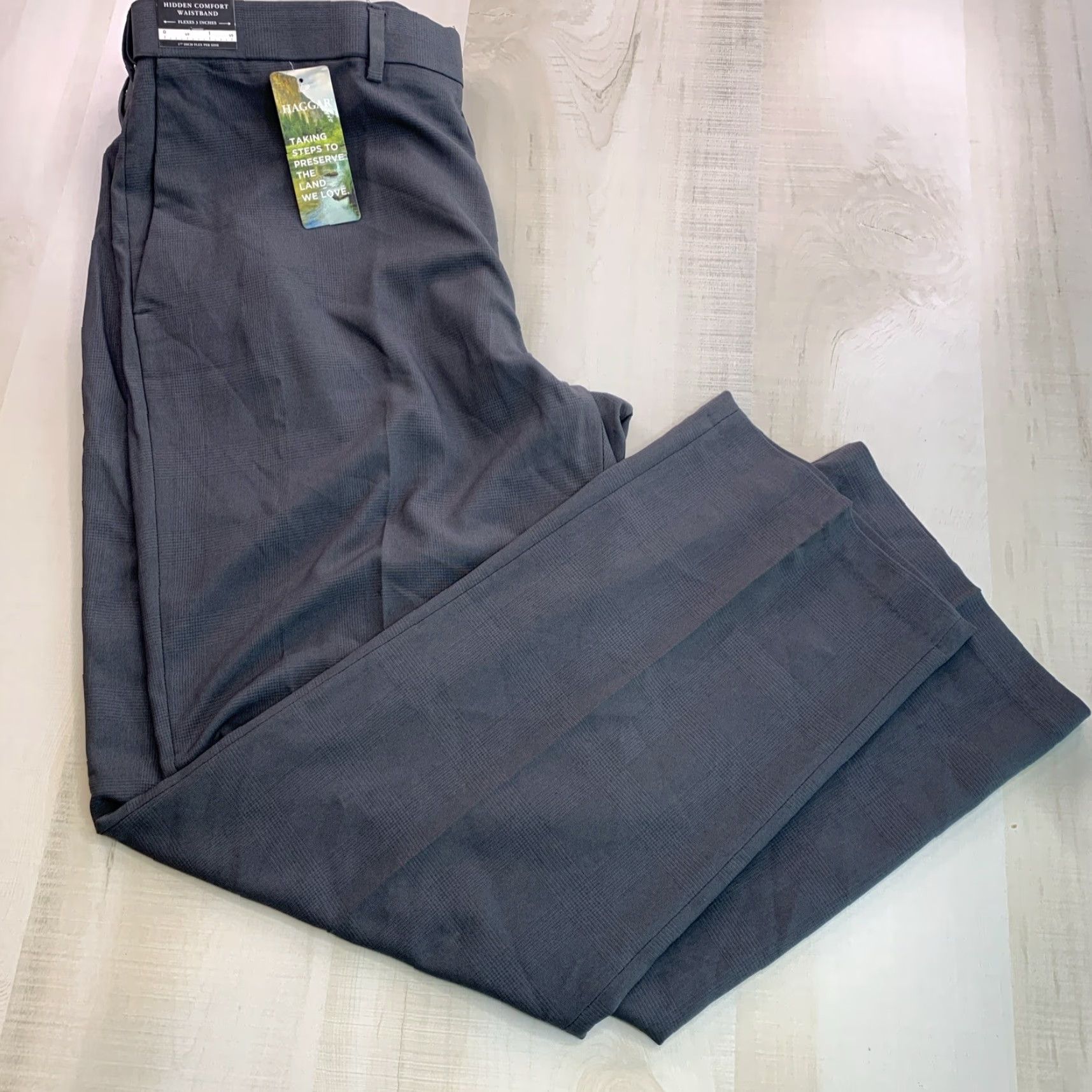 Haggar Haggar Dress Pants Men’s 38x29 Gray NWT-12352) Size US 38 / EU 54 - 5 Thumbnail