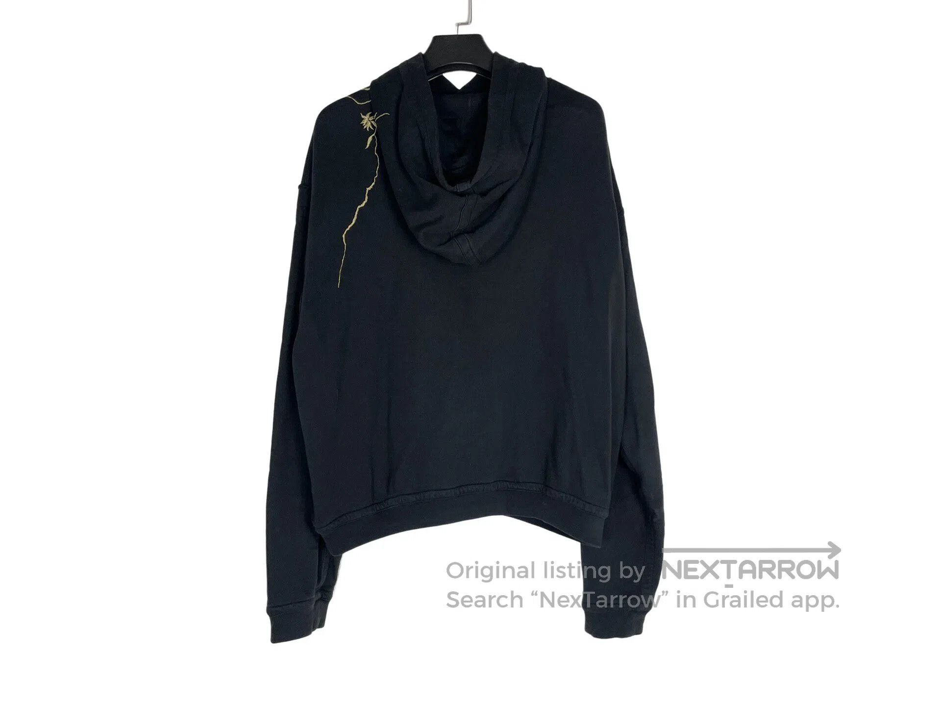 Haider Ackermann Haider Ackermann Gold Flower Embroidered Hoodie Size US S / EU 44-46 / 1 - 2 Thumbnail
