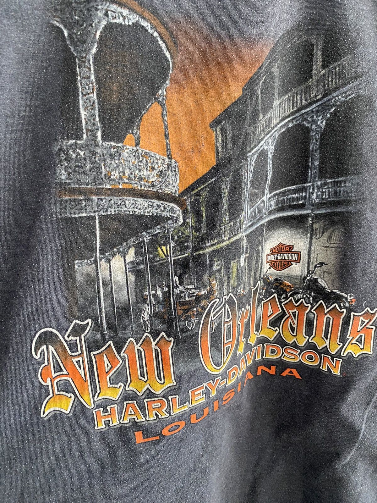 Band Tees × Harley Davidson × Vintage T-Shirt Harley-Davidson Vintage Crazy Size US L / EU 52-54 / 3 - 2 Thumbnail