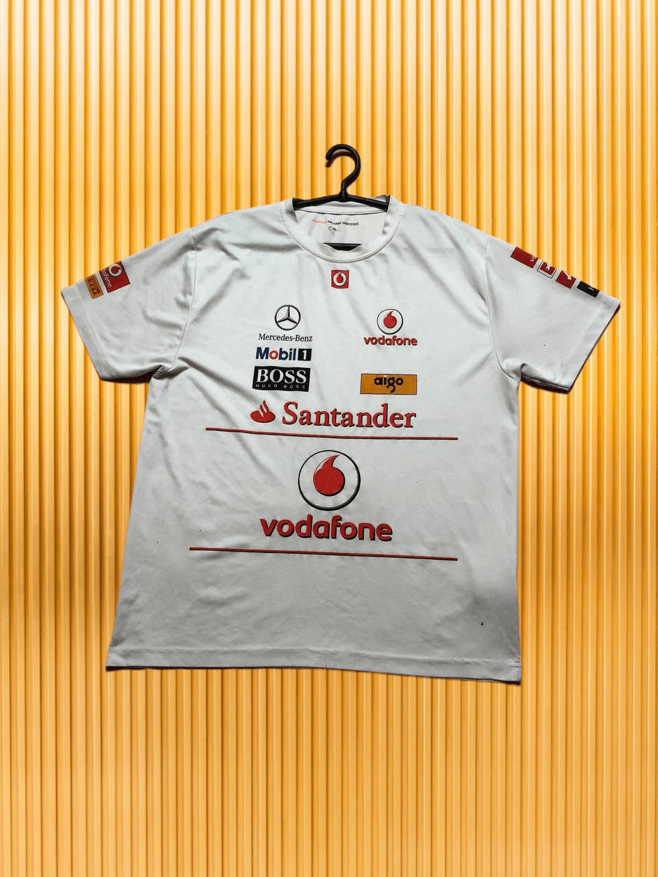 Mercedes-Benz Vintage T-shirt Mercedes McLaren white logo Hugo Boss Y2K Size US XL / EU 56 / 4 - 1 Thumbnail