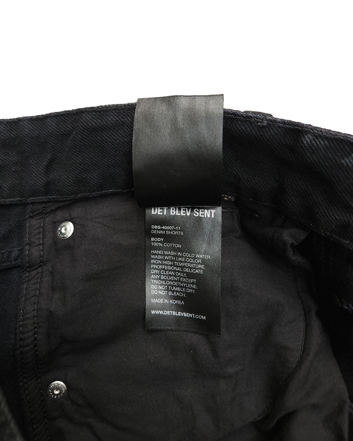 Other Det Blev Sent Waxed Denim Shorts Size US 28 / EU 44 - 4 Thumbnail
