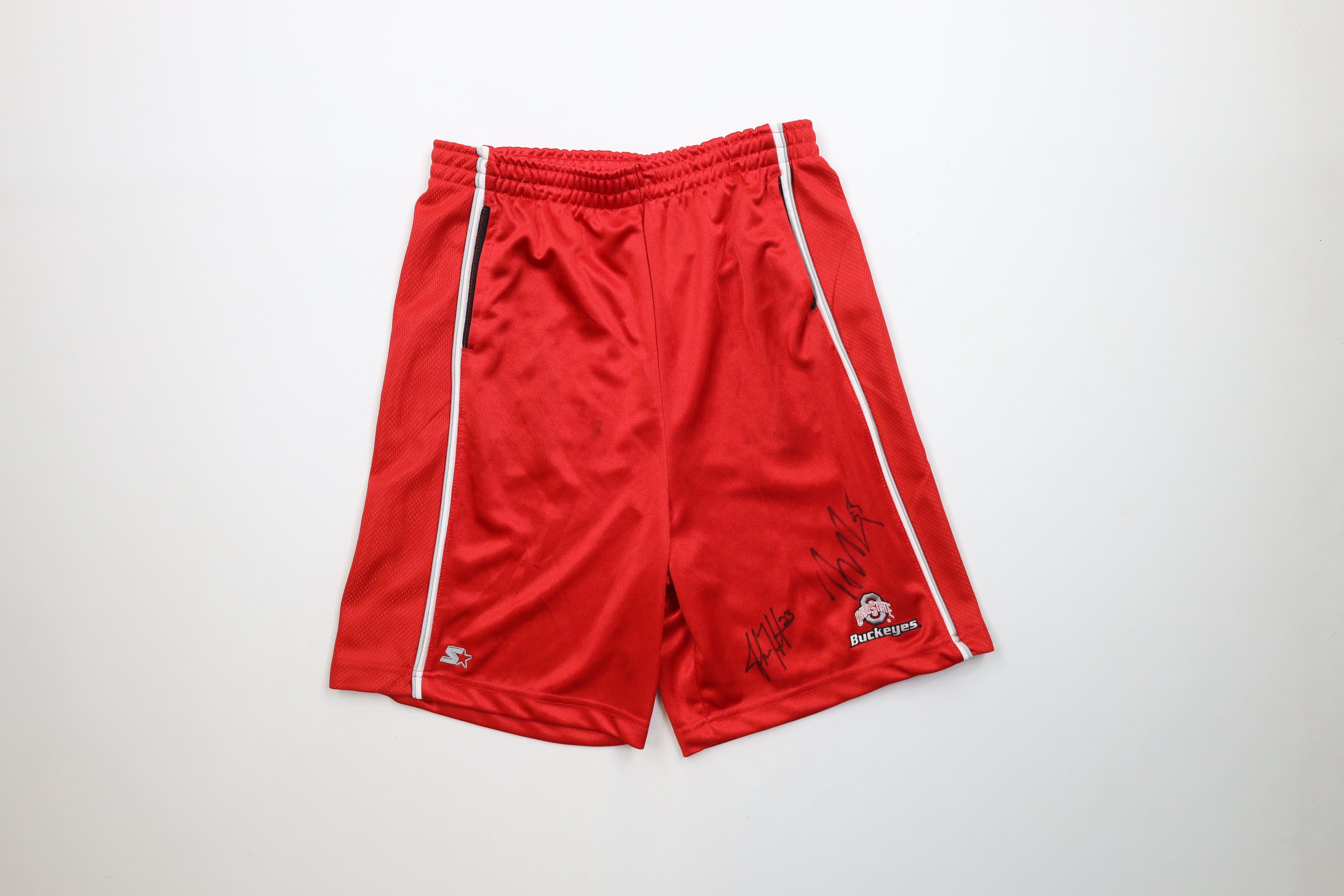 Vintage Starter Ohio State University Basketball Shorts Red