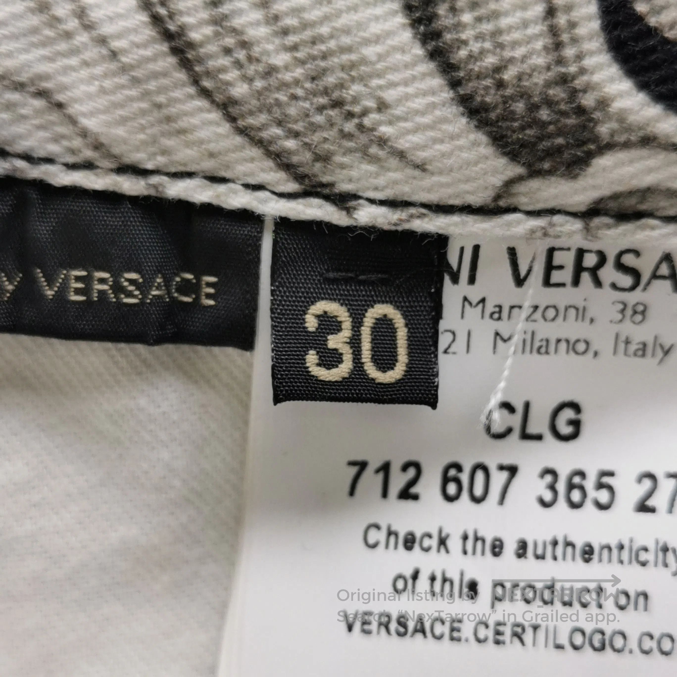 Versace Versace Wool Blend Floral Print Slim Trousers S. Size US 30 / EU 46 - 4 Thumbnail
