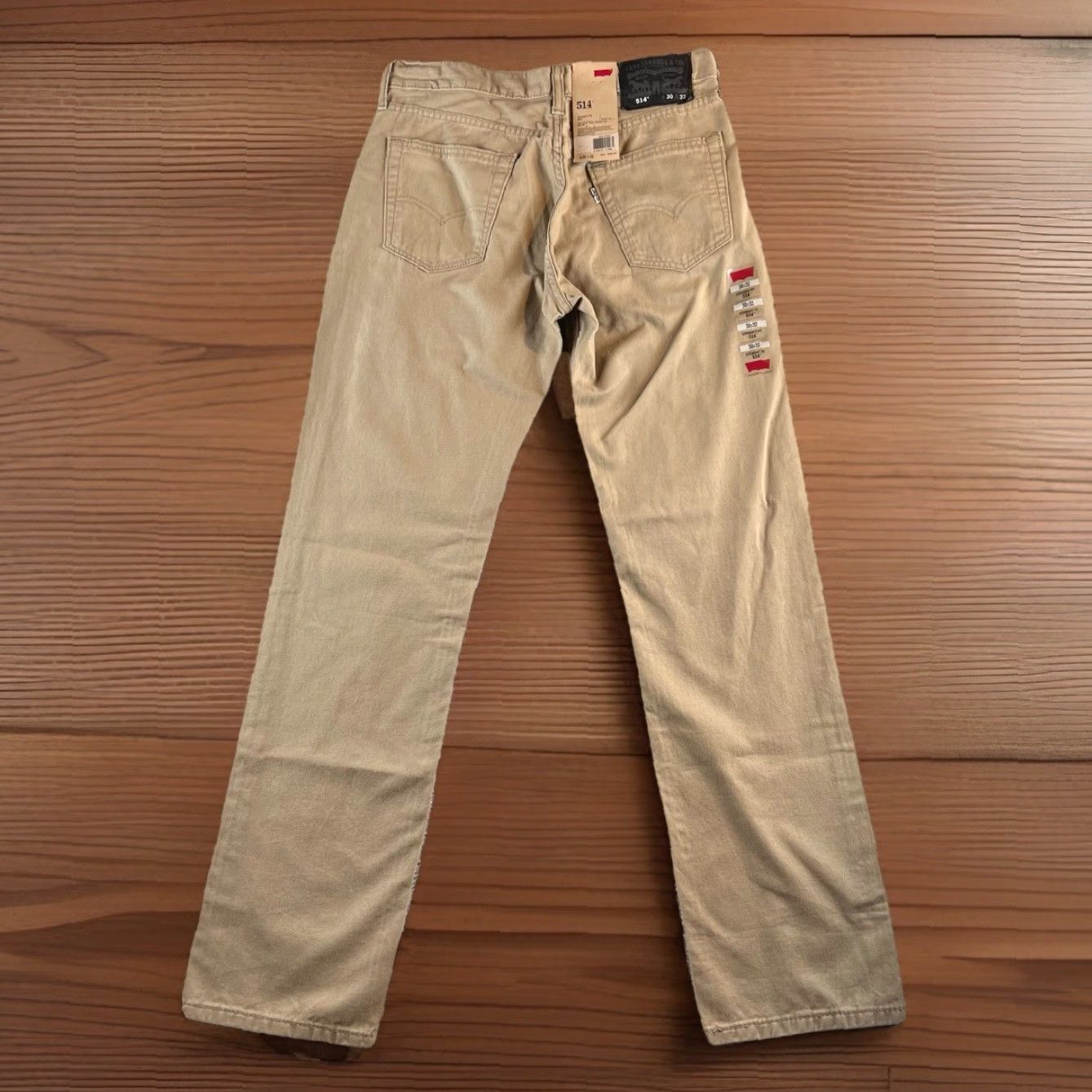 Levi's Levi's 514 Pants Mens 30x32 Beige Straight Fit Chino NWT Baggy? No Size US 30 / EU 46 - 2 Thumbnail