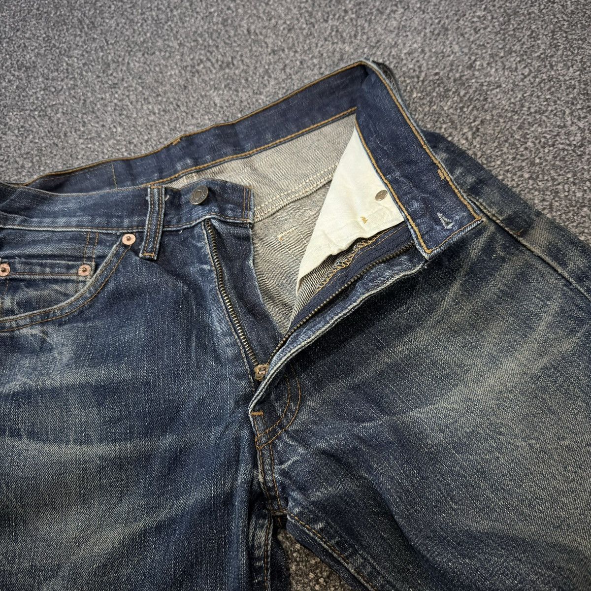 If Six Was Nine Flared Vintage 90s Levis 517 Bootcut Whisker Destroyed Denim Size US 28 / EU 44 - 12 Thumbnail