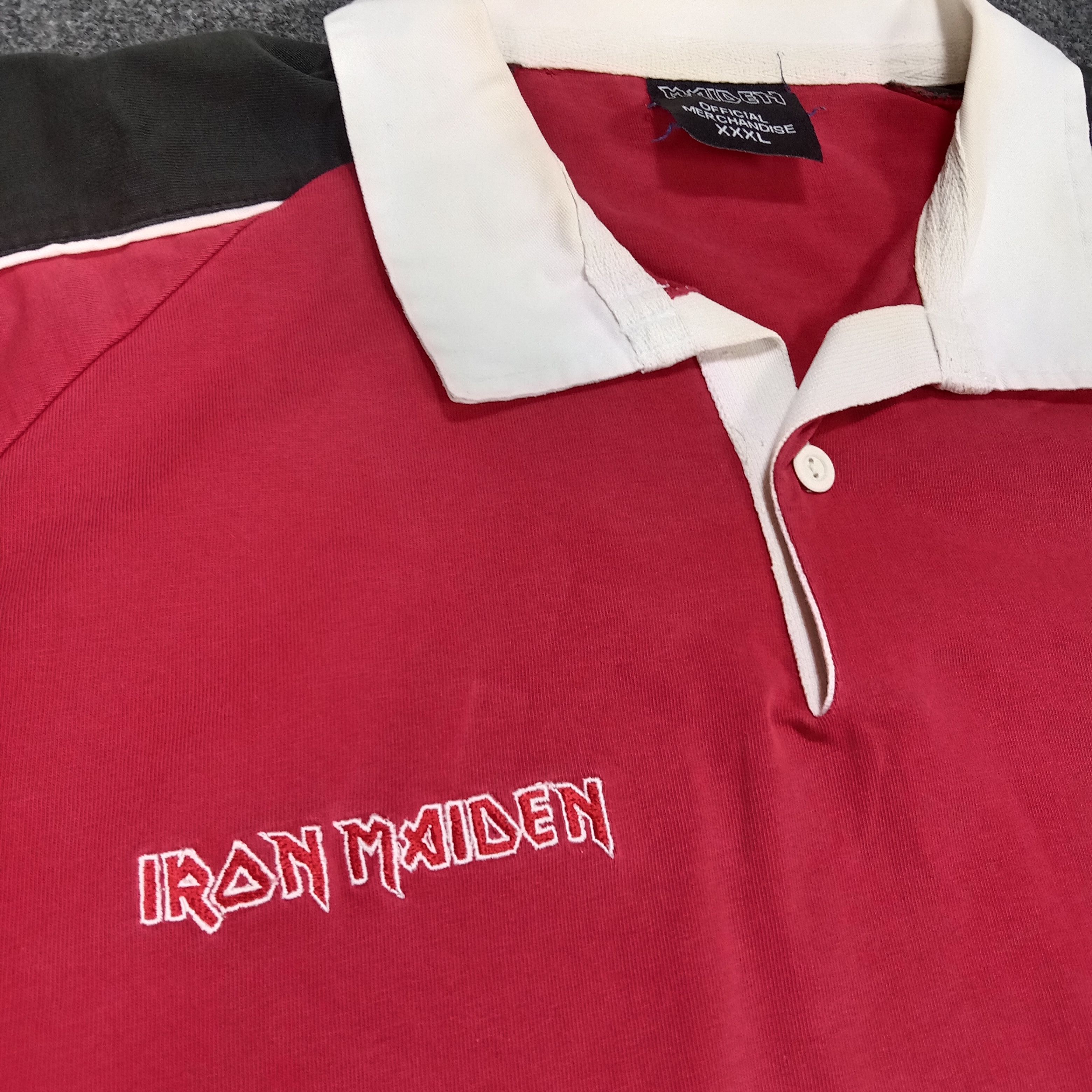 Band Tees × Iron Maiden × Vintage Iron Maiden American Rock Band Polos Size US XXL / EU 58 / 5 - 3 Thumbnail