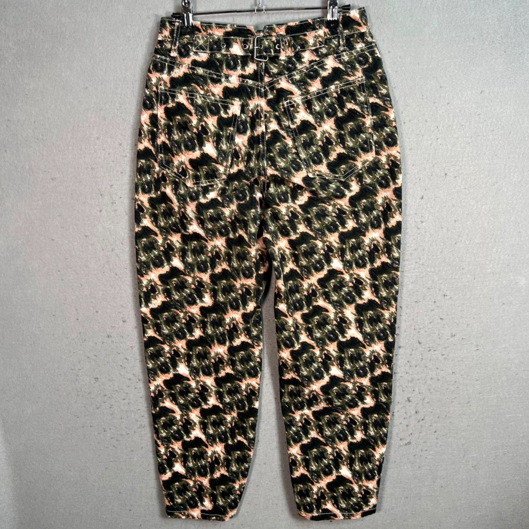 Rachel Comey VINTAGE Rachel Comey Target Leopard Print High-Waisted Straight-Leg Pants Womens Size 2 Size 26" / US 2 / IT 38 - 2 Thumbnail