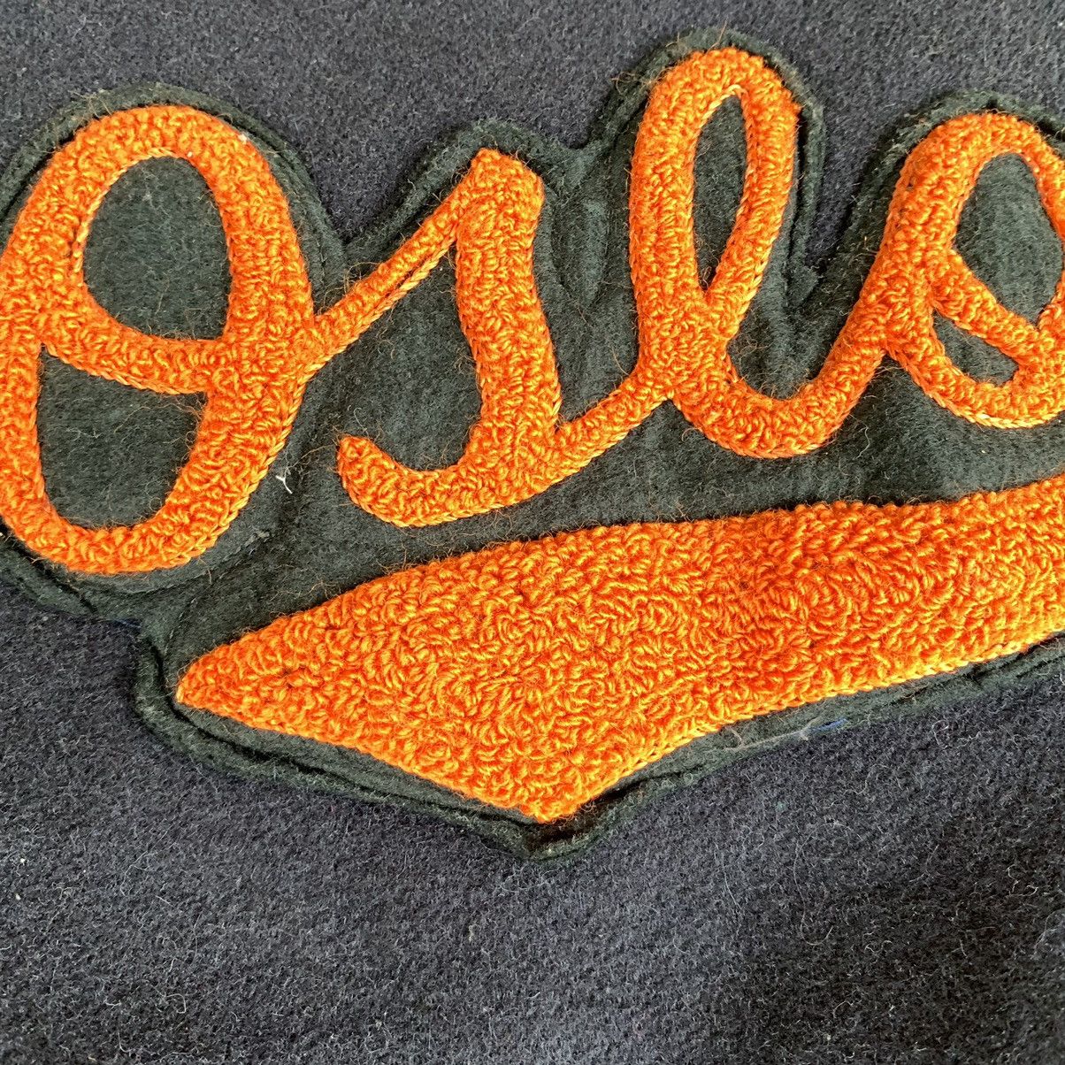 Leather Rare! Vintage 90s Golden Bear Oslo Wool Varsity Jacket Size US S / EU 44-46 / 1 - 9 Thumbnail