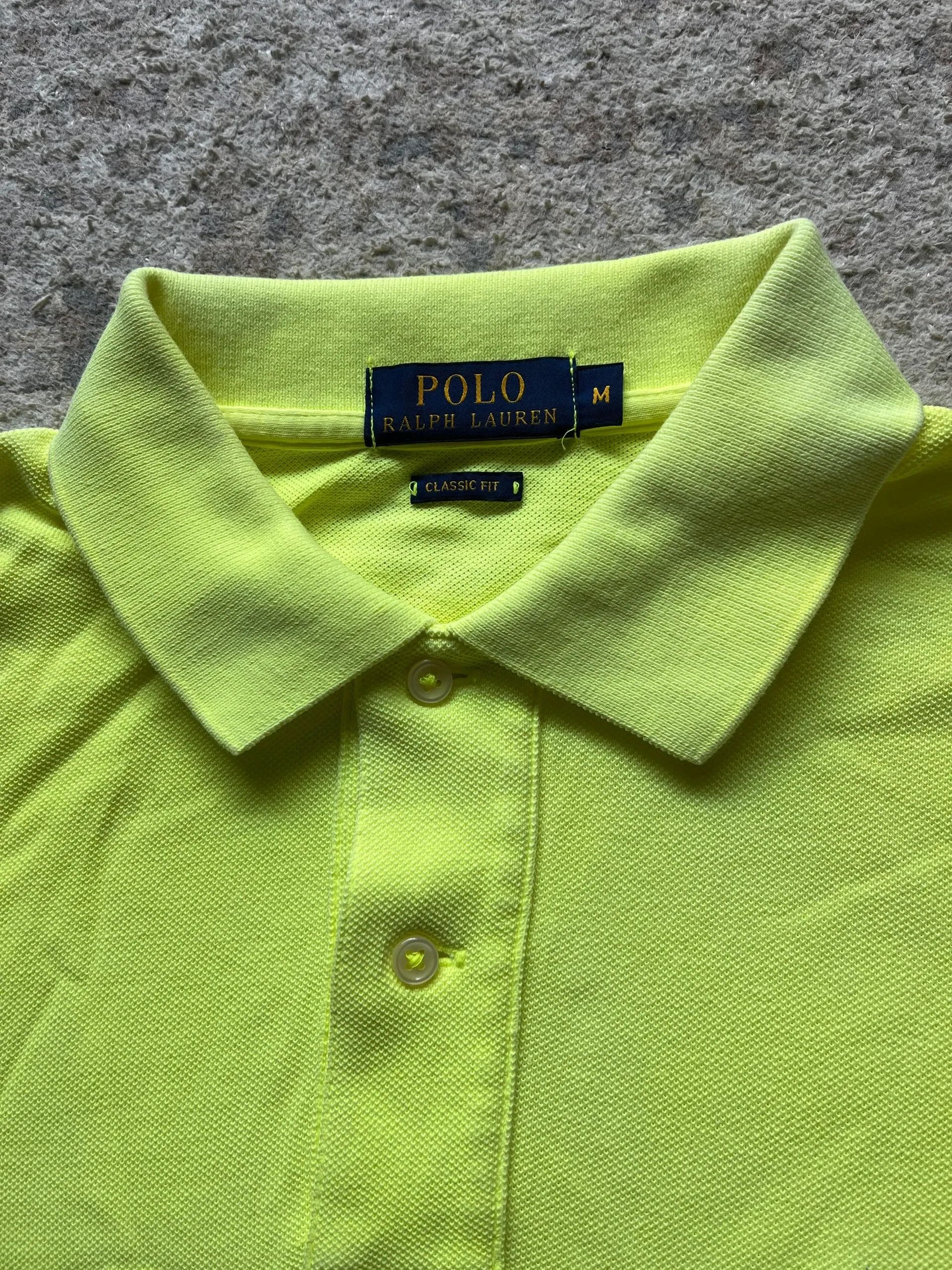Polo Ralph Lauren Polo Ralph Lauren Small Pony Polo Shirt Acid Size M Size US M / EU 48-50 / 2 - 6 Thumbnail