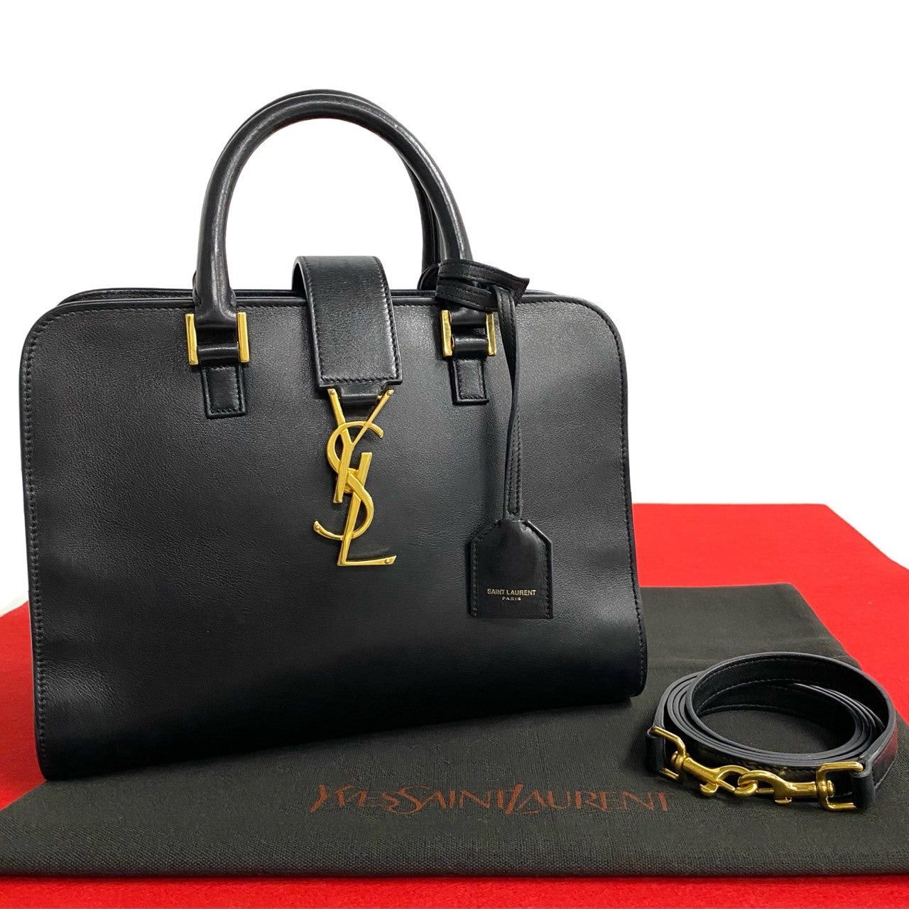 Yves Saint Laurent Yves Saint Laurent Shoulder Bag Black Leather Size ONE SIZE - 1 Thumbnail