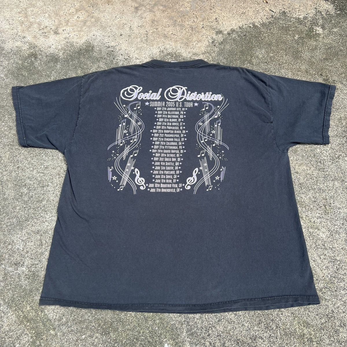 Band Tees Vintage Y2K Social Distortion Promo Tour Tee 2XL Faded Size US XXL / EU 58 / 5 - 7 Thumbnail