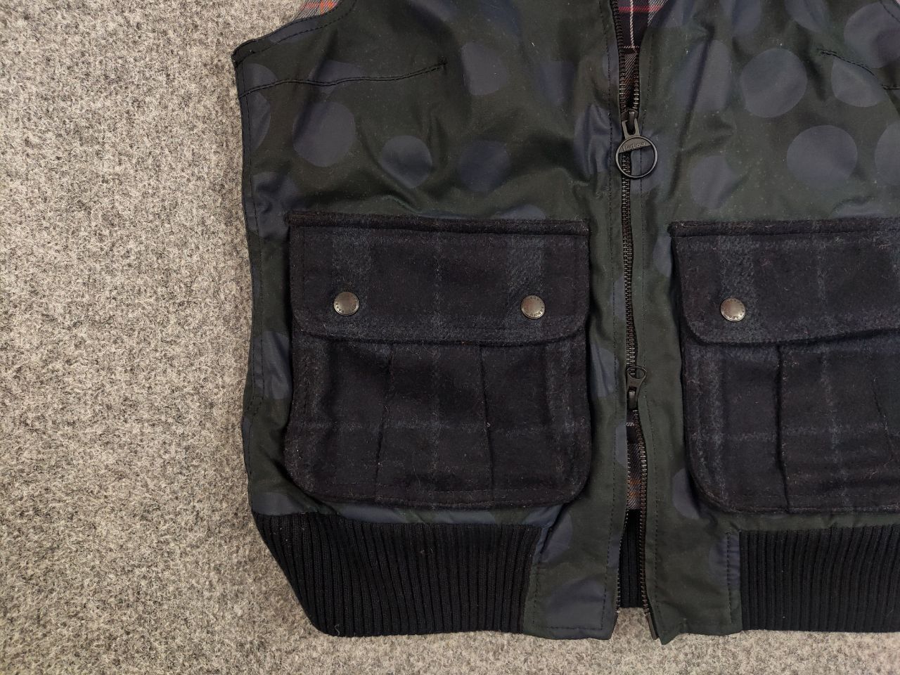 Barbour Barbour x Christopher Raeburn Women's Wax Navy Vest Jacket Size M / US 6-8 / IT 42-44 - 4 Thumbnail