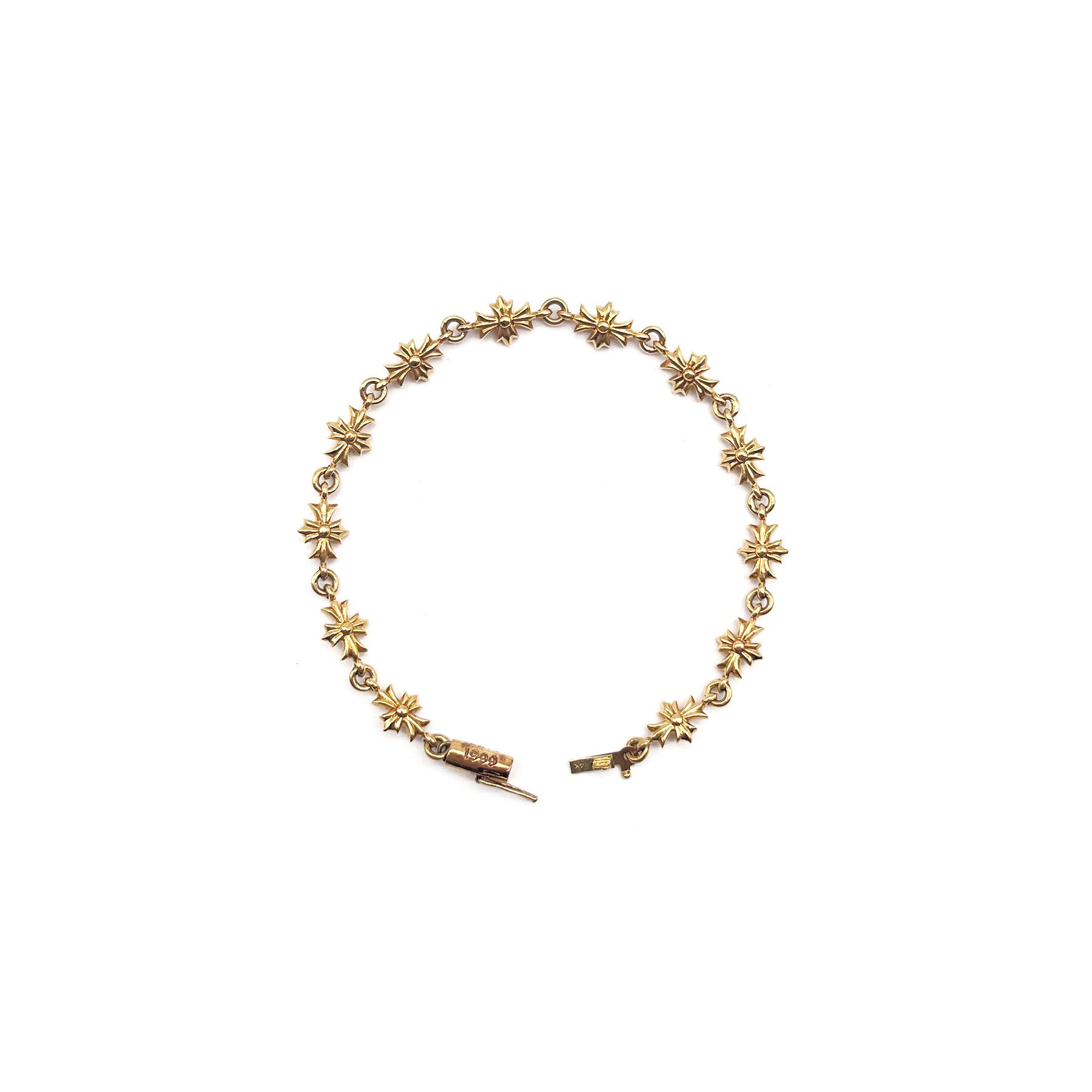 Chrome Hearts Chrome Hearts 22K Gold Tiny E Bracelet Size ONE SIZE - 1 Thumbnail