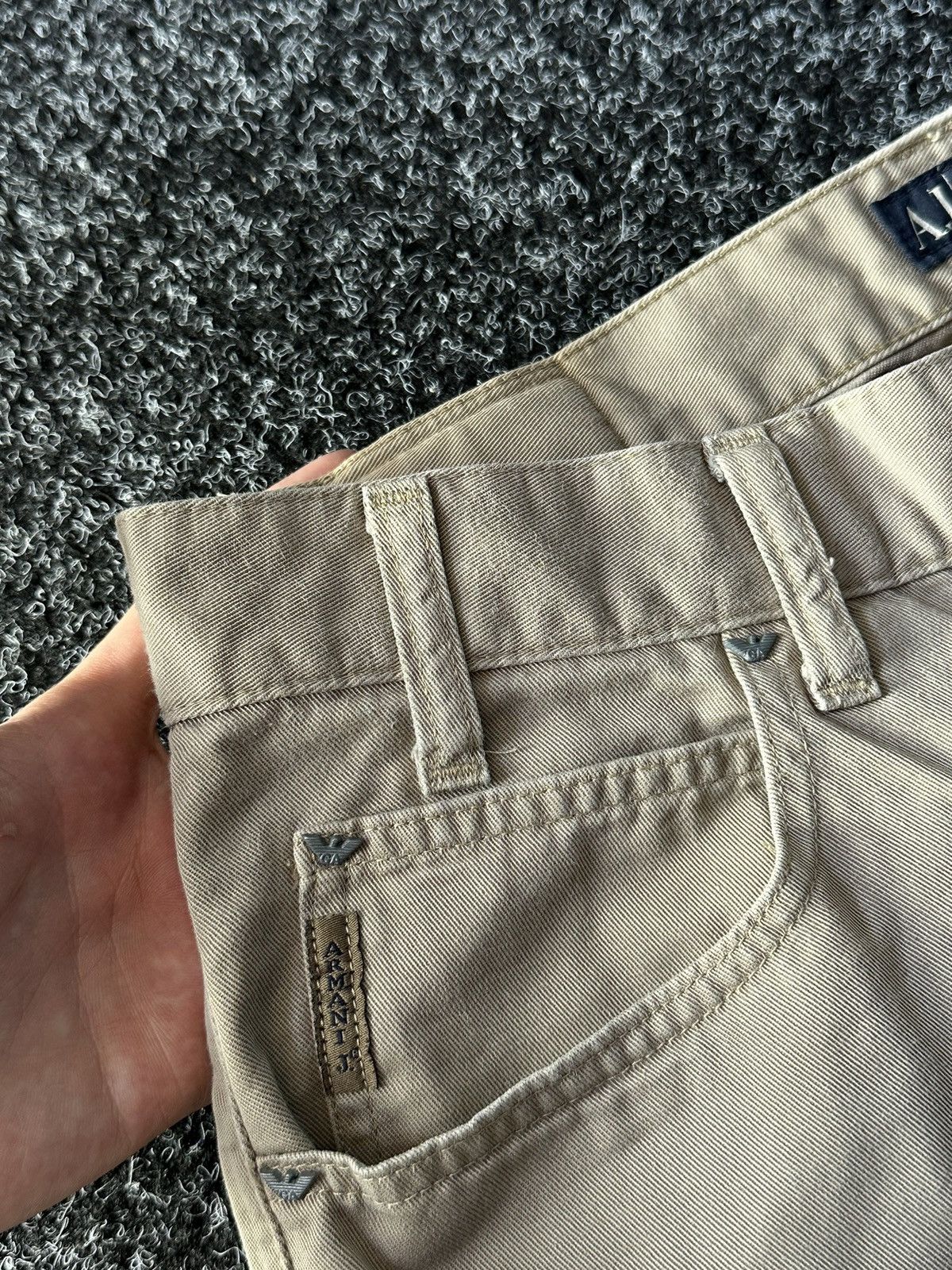 Armani × Vintage 🤎Vintage 00s Armani Jeans Italy denim pants RARE Size US 34 / EU 50 - 4 Thumbnail