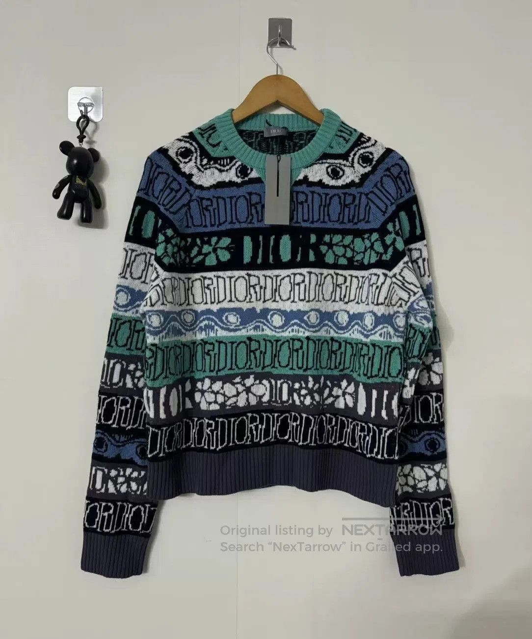 Stussy Dior x Stussy All-Over Print Sweater. Size US M / EU 48-50 / 2 - 1 Thumbnail