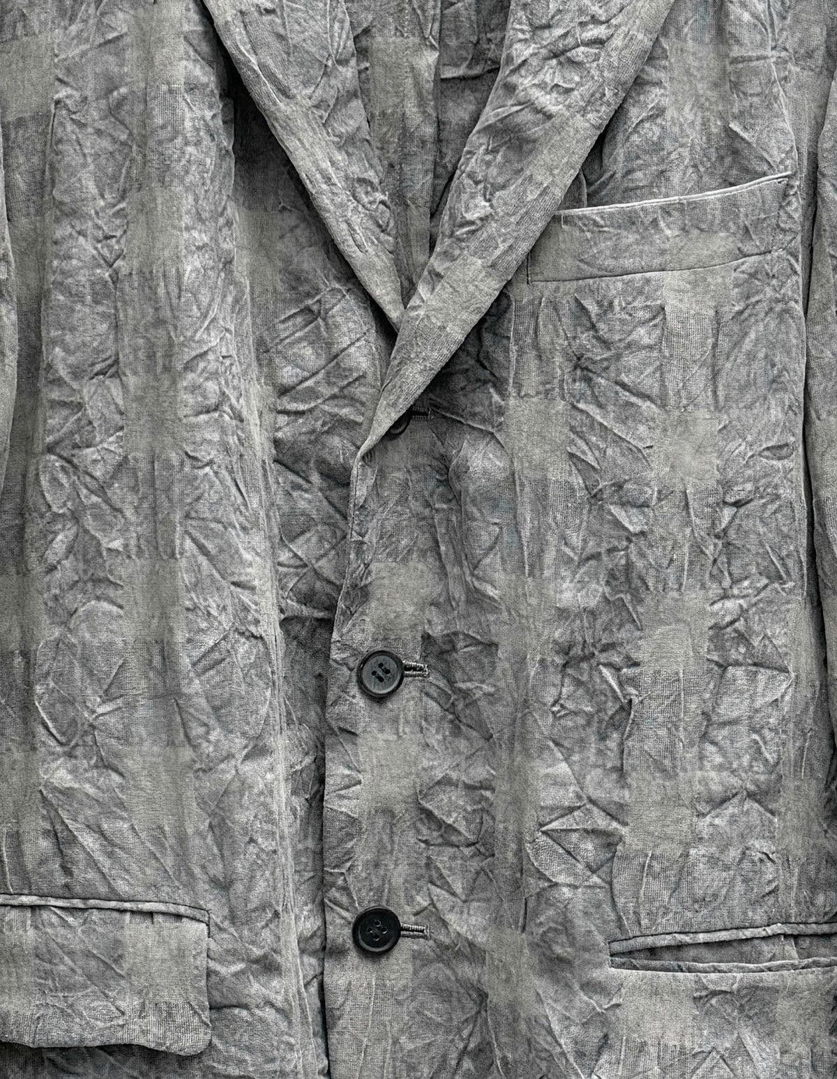 Issey Miyake Textured Blended Pleated Suit Size US M / EU 48-50 / 2 - 2 Thumbnail
