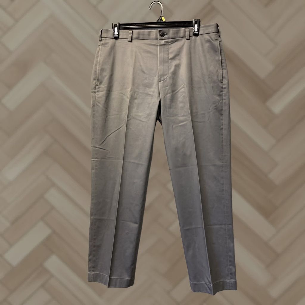 Brooks Brothers Brooks Brothers Chino Pants Men’s 36x30 Gray Straight Leg Regular Fit /0897 Size US 36 / EU 52 - 1 Thumbnail