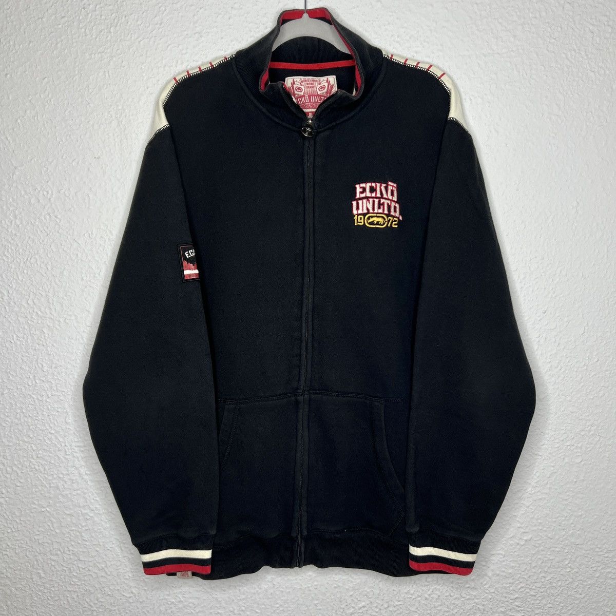 Ecko Unltd. Ecko Unltd Sweatshirt Zip Black Big Spellout Full Print Logo Size US XL / EU 56 / 4 - 2 Thumbnail