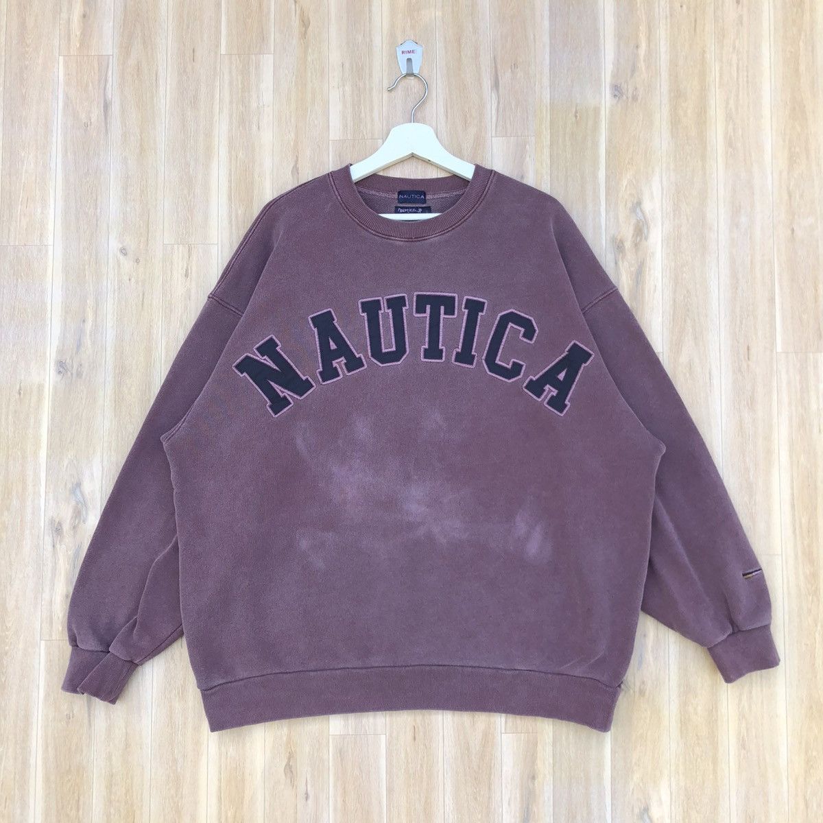 Japanese Brand × Nautica Nautica.jp distressed washed boxy heavy sweatshirt crewneck Size US XXL / EU 58 / 5 - 1 Thumbnail