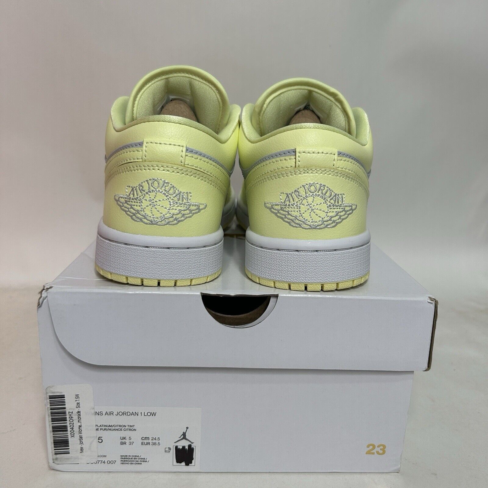 Nike Nike Air Jordan 1 Low Retro WMNS “Lemonade/Citron Tint” 2024 Size US 7.5 / IT 37.5 - 4 Thumbnail