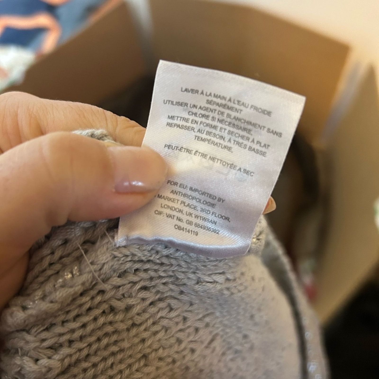 Anthropologie Moth For Anthropologie Silver Metallic Knit Sweater Tank Size M / US 6-8 / IT 42-44 - 5 Thumbnail