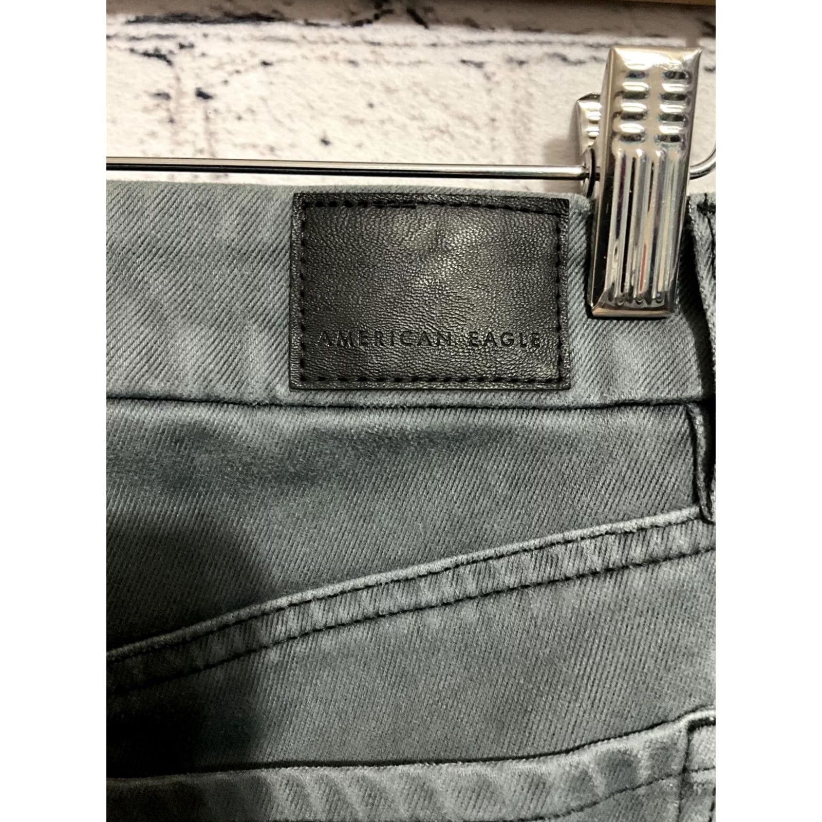 Vintage American Eagle Jeans Skinny Jeans Women Size 2 Long 25x29.5 Green Size 42" / US 20 - 8 Thumbnail