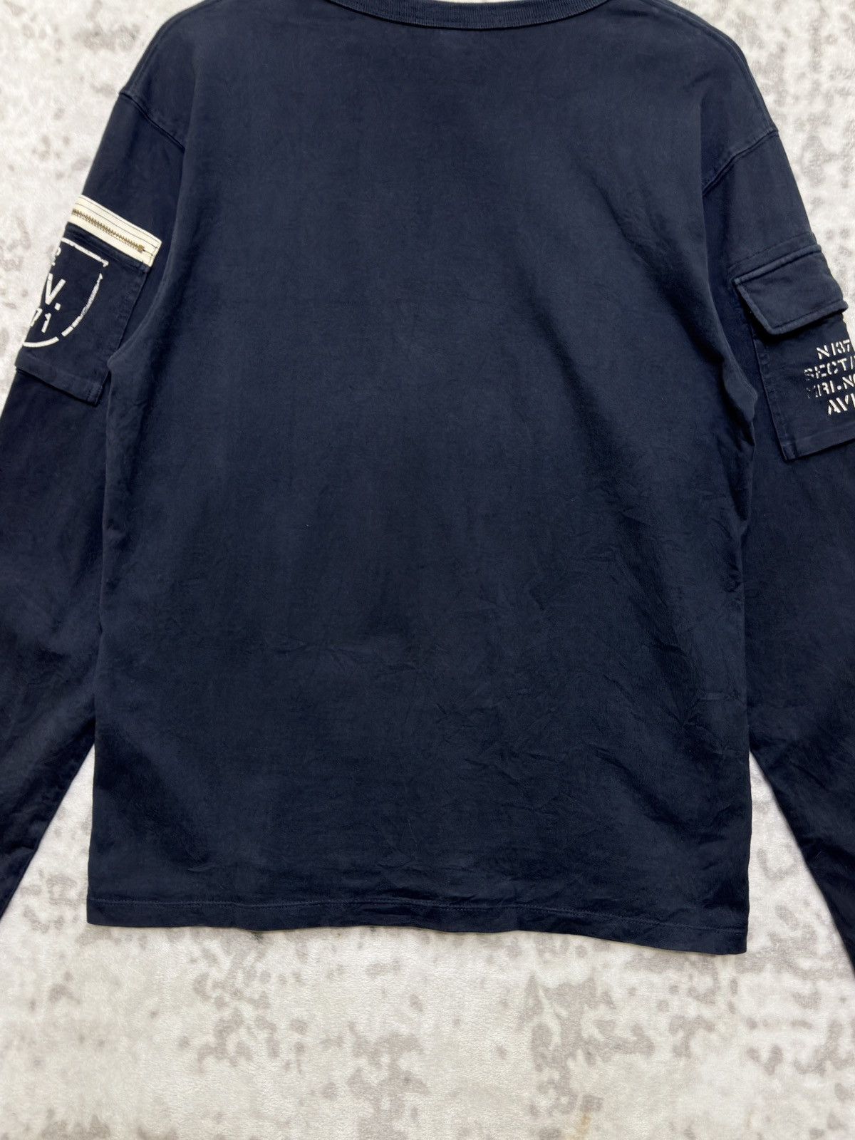 Avirex AVIREX Military Fatigue Long Sleeve Navy Utility Pocket Size US M / EU 48-50 / 2 - 13 Thumbnail