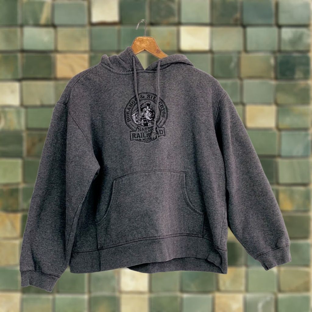 Durango Durango Silverton Railroad Hoodie Sweatshirt Large Gray Men's Size US L / EU 52-54 / 3 - 1 Thumbnail