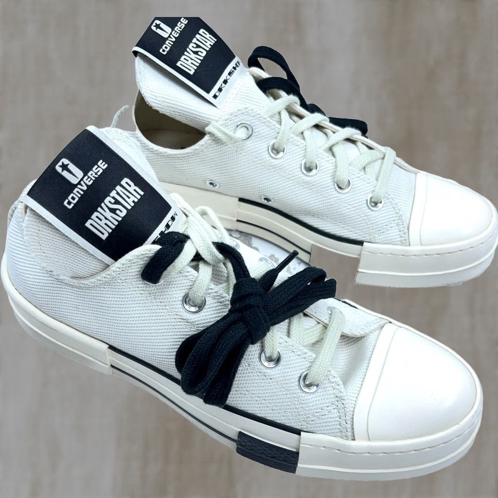 Converse Converse Rick Owens x DRKSHDW DRKSTAR Chuck 70 Low Sneaker Men 6.5 Women 8.5 White Size US 7 / IT 37 - 1 Thumbnail