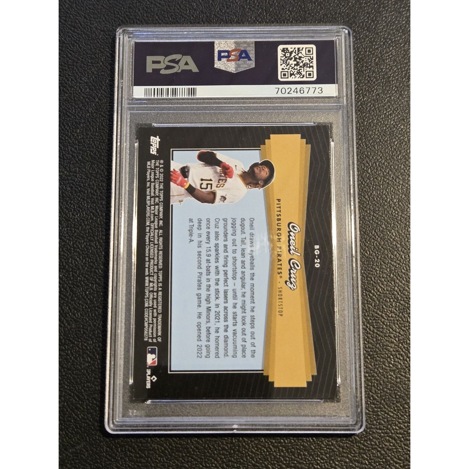Other 2022 Topps Update Oneil Cruz Topps Black Gold Blue PSA 8 Size ONE SIZE - 2 Thumbnail