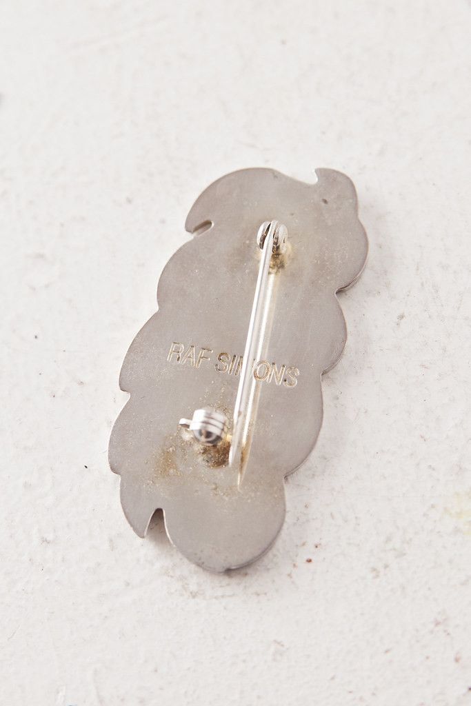 Raf Simons AW17 flame silver plated pin Size ONE SIZE - 3 Thumbnail
