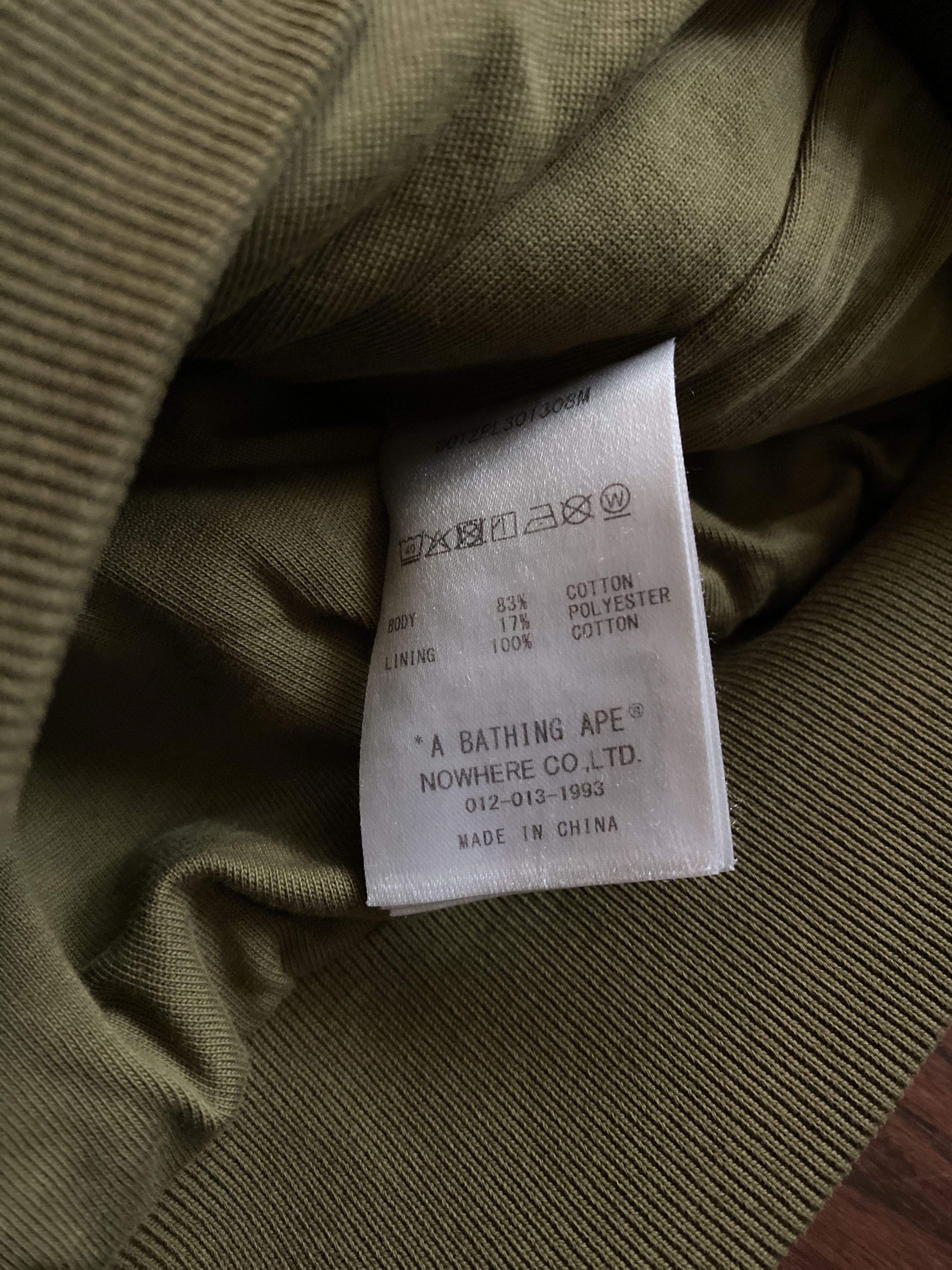 Bape 1st Camo Heavy Wash Cropped Fit Zip Hoodie Size US M / EU 48-50 / 2 - 10 Thumbnail