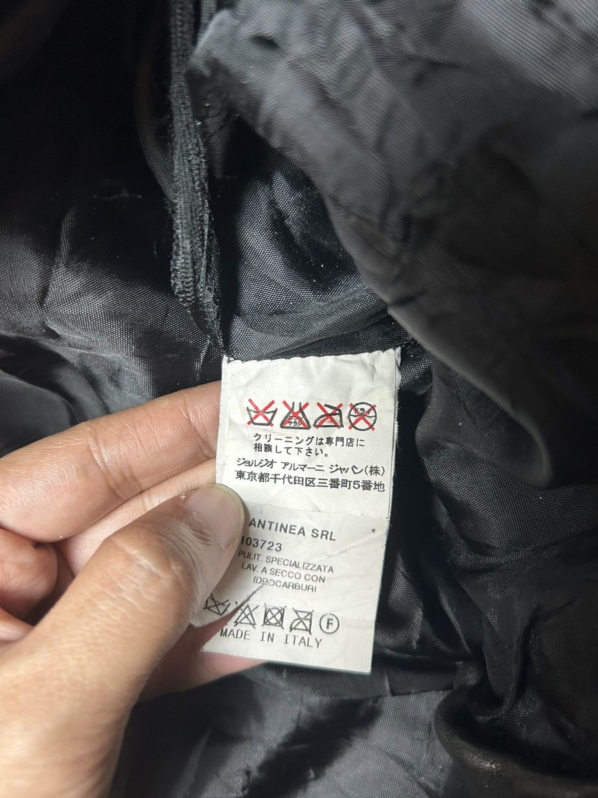 Emporio Armani × Genuine Leather EMPORIO ARMANI LEATHER PANT Size US 29 - 9 Thumbnail