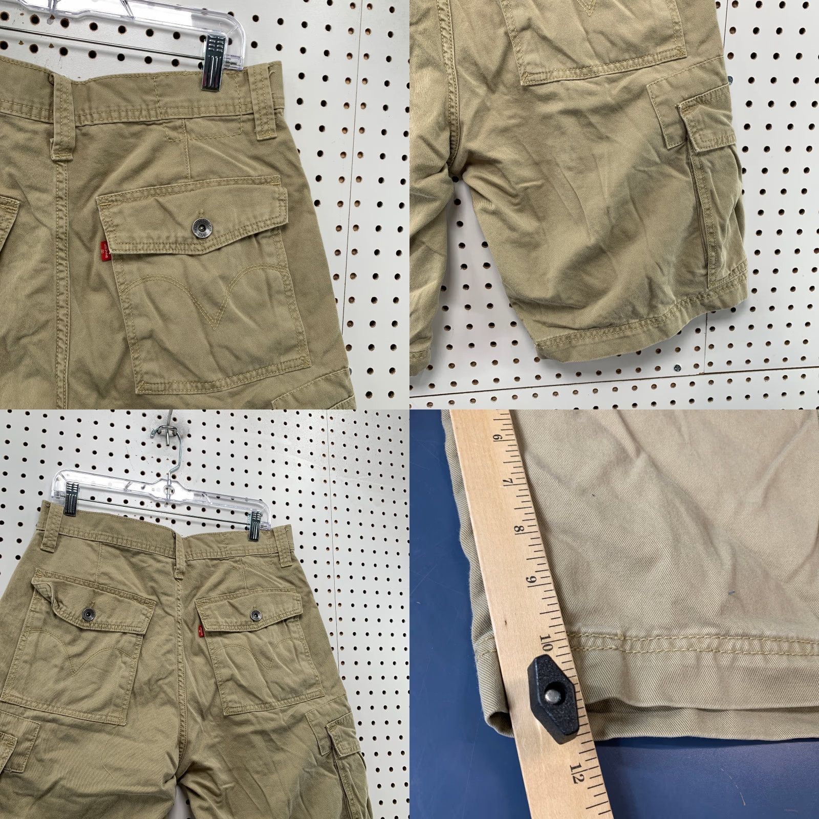 Levi's Levi's Military Cargo Shorts Mens 32 Khaki Relaxed Fit Outdoor Canvas Cargo Pocket Pockets Outdoor Size US 32 / EU 48 - 9 Thumbnail