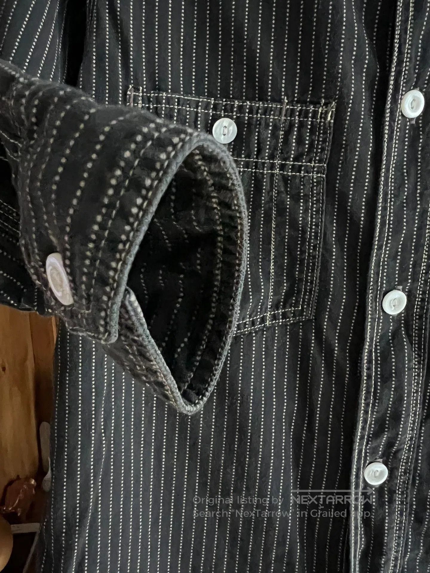 Freewheelers Freewheelers Black Wabash Work Shirt. Size US M / EU 48-50 / 2 - 2 Thumbnail