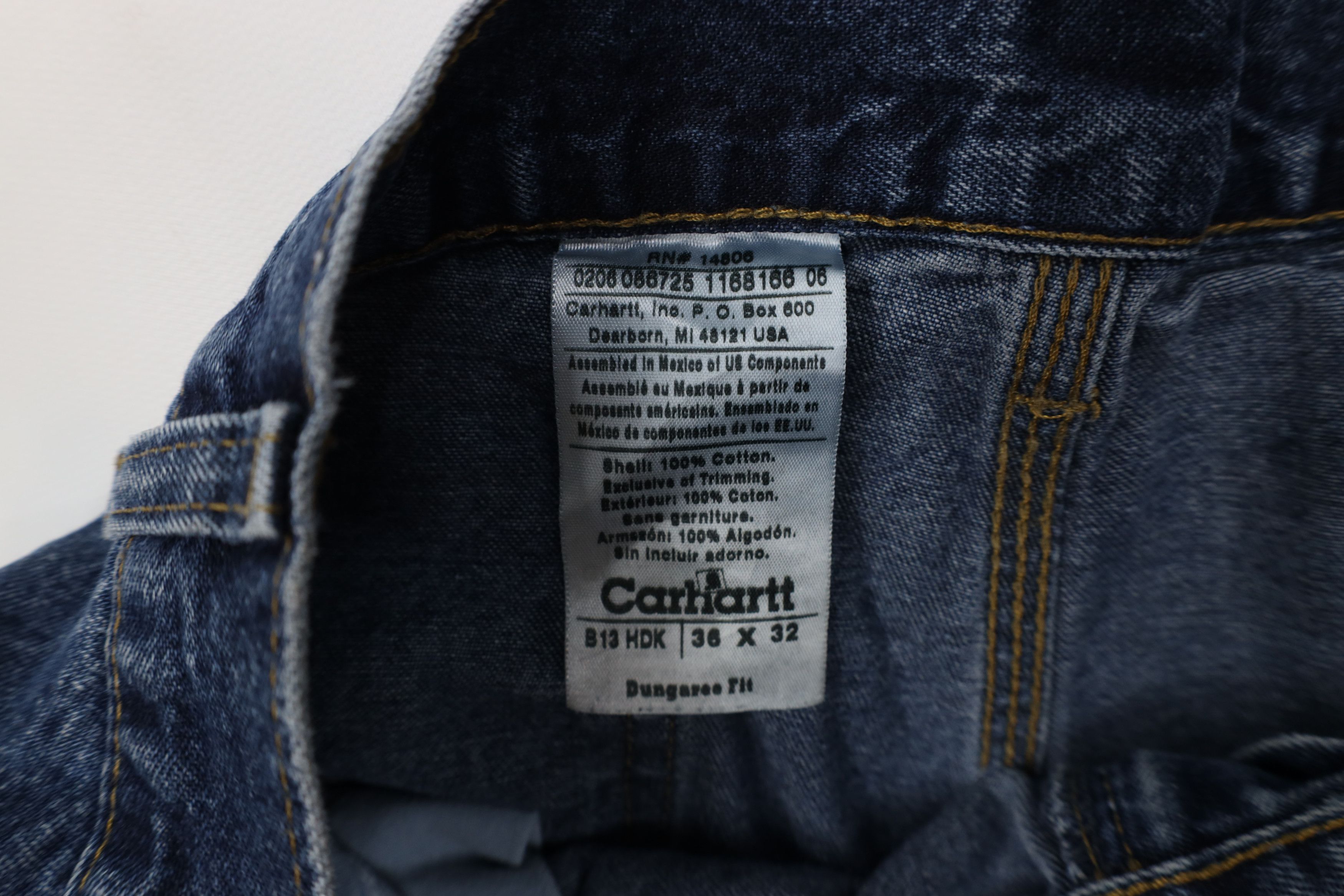 Carhartt Vintage Y2K Carhartt Wide Leg Dungaree Denim Jeans Size US 36 / EU 52 - 8 Thumbnail