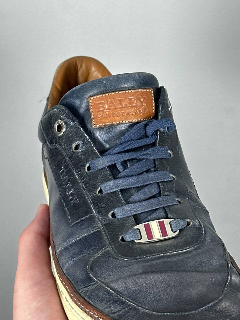 Bally BALLY Blue Leather Sneakers Men’s Shoes Size US 9 Size US 9 / EU 42 - 12 Thumbnail
