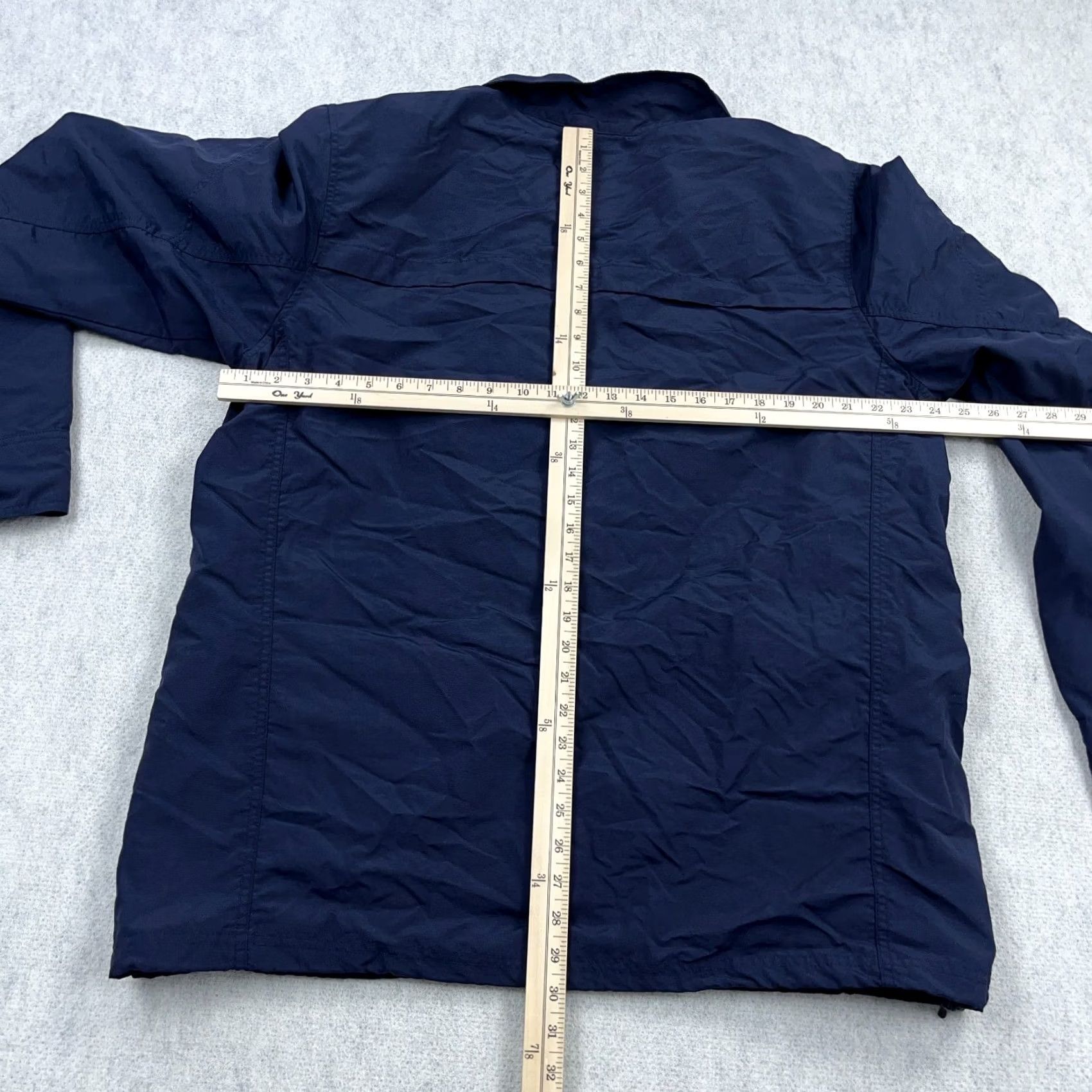 Eddie Bauer Eddie Bauer Jacket Men XL Navy Windbreaker Nylon Hiking Safari, Blue, Zip, Stand-Up Collar, All Seasons, Pockets, Regular Fit, Jacket Size US XL / EU 56 / 4 - 6 Thumbnail