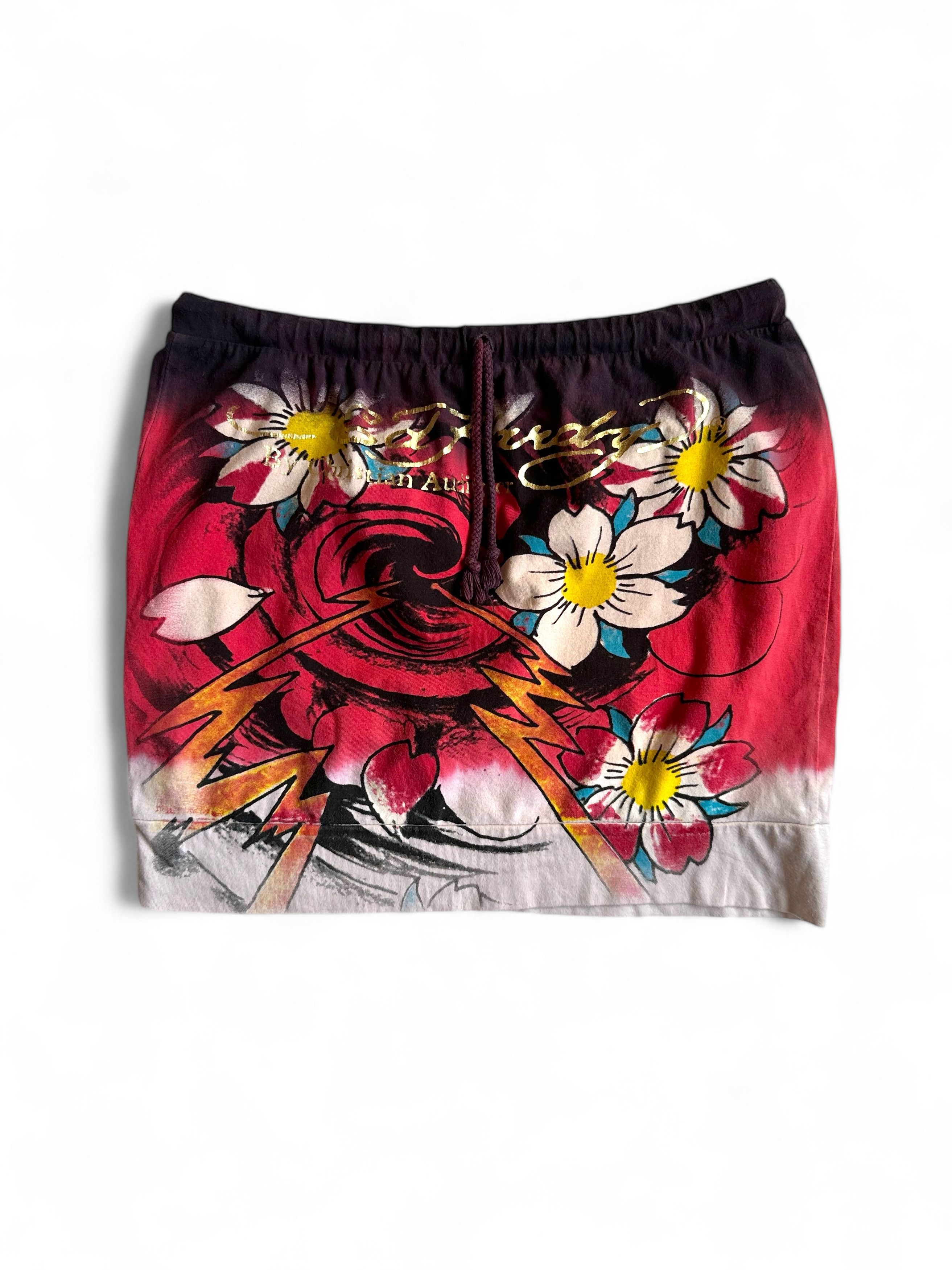 Ed Hardy × Vintage Vintage Ed Hardy Mini Skirt (M) Size 30" / US 8 / IT 44 - 2 Thumbnail