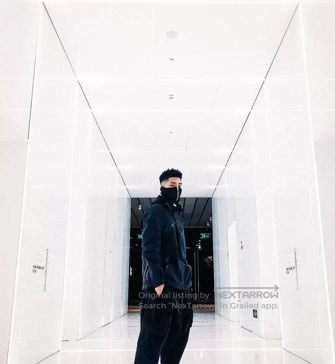Acronym acronym ng4 ps neck gaiter black green. Size ONE SIZE - 8 Thumbnail