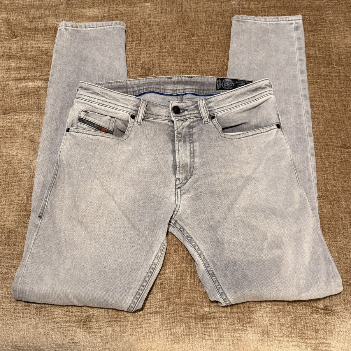 Diesel Diesel Thommer Slim-Skinny Jeans - Light Grey Wash Size US 32 / EU 48 - 12 Thumbnail