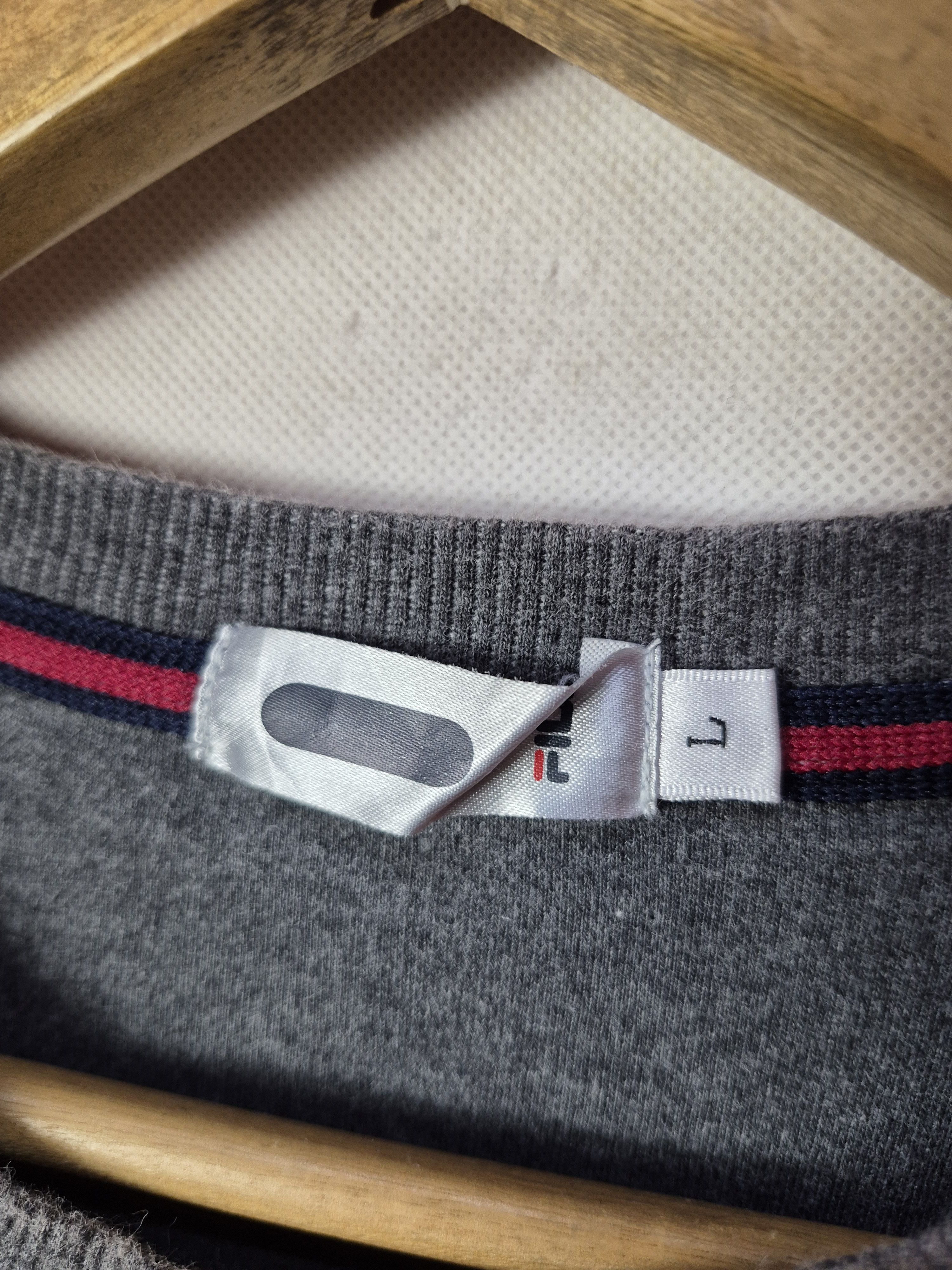 Fila × Vintage 🔥 Fila Small Logo Sweater Sweatshirt Longsleeves Size US L / EU 52-54 / 3 - 6 Thumbnail